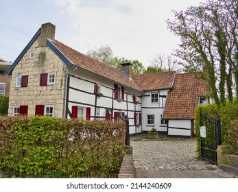 Half-timbered Houses In The Town Of Gulpen, South Limburg