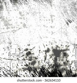 Halftone Dots Pattern . Halftone Dotted Grunge Texture . Abstract Dots Overlay Texture . Light Distressed Background with Halftone Effects. Ink Print Distress Background . Dots Grunge Texture - Shutterstock ID 362634110