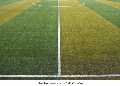 Halfway Line Of A Football Field