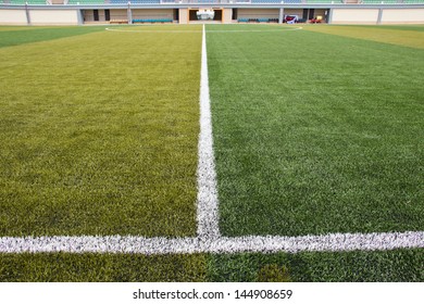 Halfway Line Of A Football Field