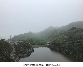 Halfway Point On A Glacier Trail