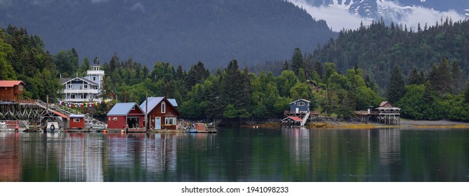 Halibut Cove, Alaska In The Summer