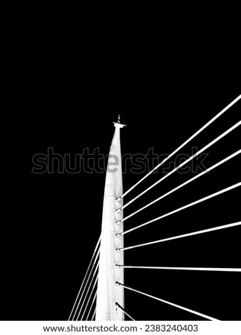 Halic Metro bridge at night, close up shot