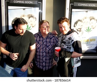 HALIFAX, CANADA - APR 16:  The Trailer Park Boys, JP Tremblay, Mike Smith And Robb Wells Before The Premiere Of Their New Movie Don't Legalize It Apr 16, 2014 Oxford Theater In Halifax Canada.