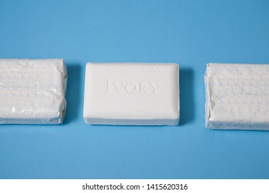 Halifax, Canada- June 1, 2019: Bars Of Ivory Brand Soap 