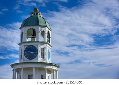 Halifax Clock Tower On Citadel Hill In Nova Scotia, Canada