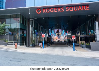 Halifax, Nova Scotia, Canada - 10 August 2021: Outdoor Plaza Rogers Square