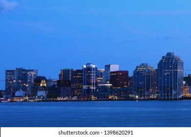 The Halifax, Nova Scotia Skyline At Night