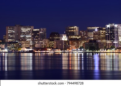 Halifax Nova Scotia Skyline At Night June 28, 2017