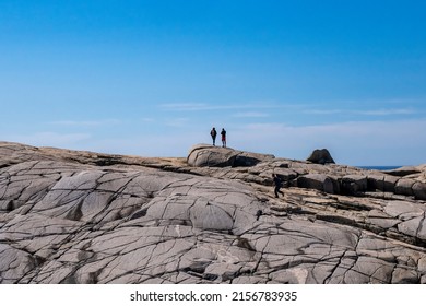 Halifax Regional Municipality, NS, Canada - May 14, 2022: Peggy’s Cove In A Sunny Day