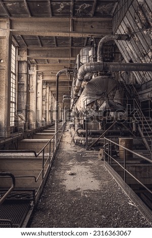 Hall of an Abandoned Power Plant