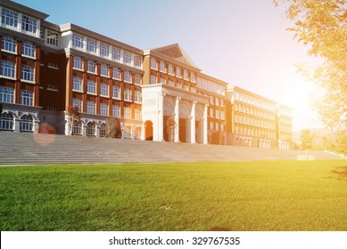 Hall building in college - Shutterstock ID 329767535