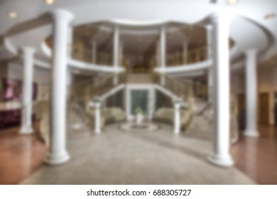 Hall of Columns. Round hall with columns.