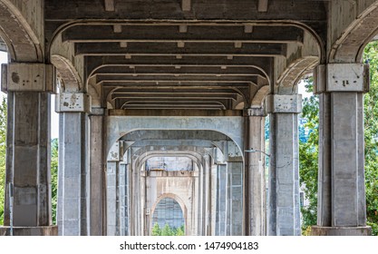 The Hall Fo Giants Under The Fremont Bridge In Seattle