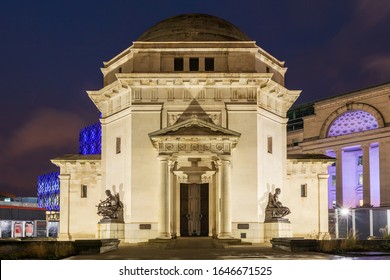 The Hall Of Memory In Birmingham At Night