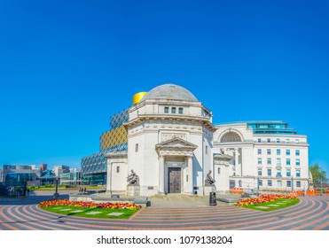 Hall Of Memory, Library Of Birmingham And Baskerville House, England
