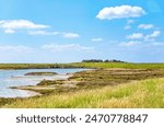 Hallig Hooge, North Friesland, Schleswig-Holstein, Germany, Europe. 
Hallig Hooge is one of the smallest islands in the district of North Friesland in Schleswig-Holstein, Germany.  