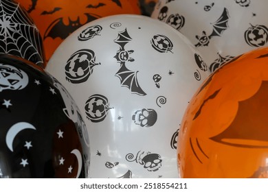 Halloween balloons. Bats and pumpkins - Powered by Shutterstock