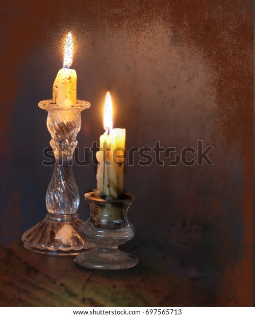 old glow candles