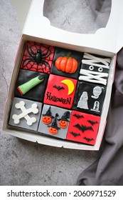 Halloween Chocolate Brownie With Fondant Icing Decoration