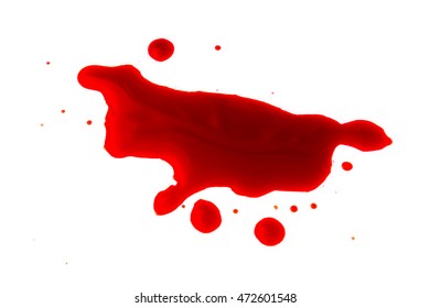 Halloween Concept Blood Splatter On White Stock Photo 472601548 ...