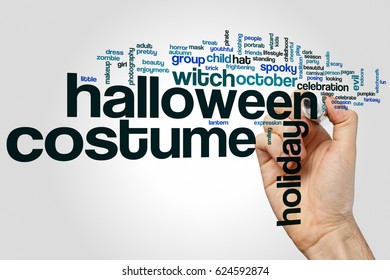 Halloween Costume Word Cloud Concept On Stock Photo 624592874