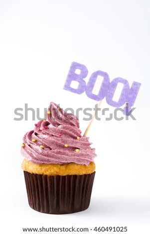 Similar – Halloween cupcake on orange background