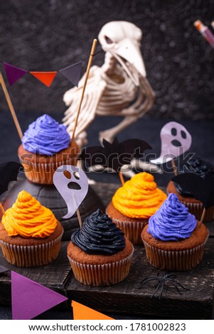 Similar – Halloween cupcakes Food