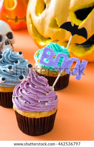 Similar – Halloween cupcakes Food