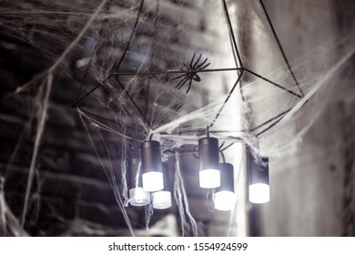 Halloween, decor elements and attributes of the holiday .Autumn holidays, decor and decoration.
