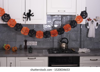 Halloween Decorations In The Kitchen