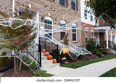 Halloween front door decorations - Powered by Shutterstock