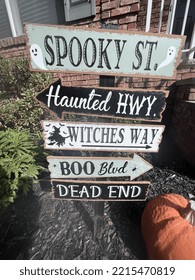 A Halloween Front Lawn Sign