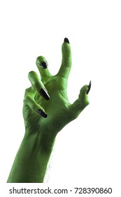 Halloween Green Witches Or Zombie Monster Hand