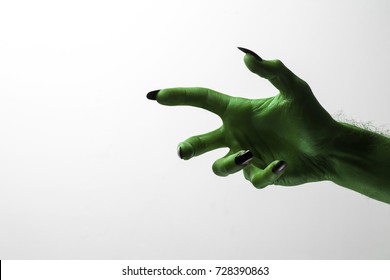 Halloween Green Witches Or Zombie Monster Hand