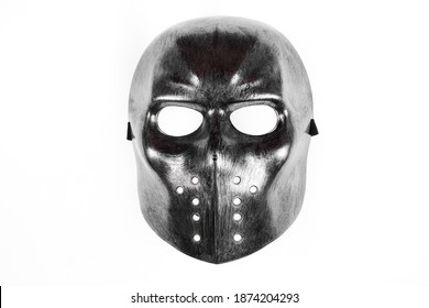 Halloween Hockey Mask Isolated On White Background