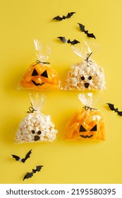 Halloween Holiday Concept With Party Gift Bag Decor