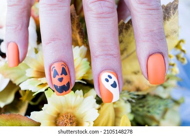 Halloween Inspired Nail Art Design