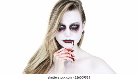 logica Geurig Drijvende kracht Zombie makeup Images, Stock Photos & Vectors | Shutterstock
