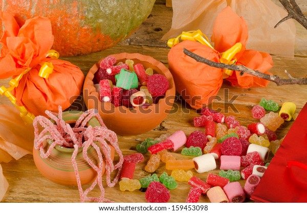 Halloween Party Table Food Decoration Kid Stock Photo Edit Now 159453098