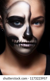 Half Face Half Skull High Res Stock Images Shutterstock