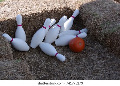 Halloween Pumpkin Bowling