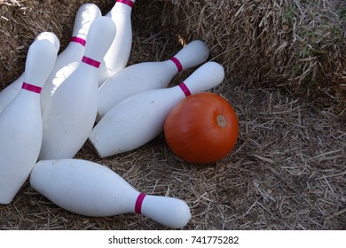 Halloween Pumpkin Bowling