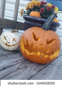 Halloween Pumpkin Duo. Best Of Both Worlds. 