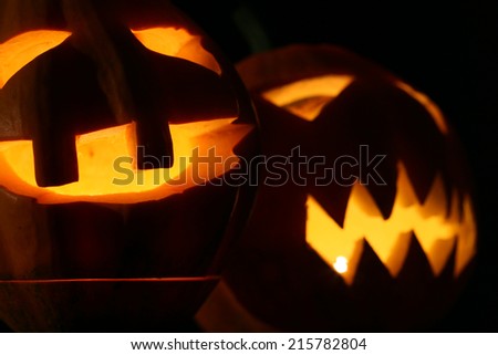 Halloween pumpkins jack-o-lantern