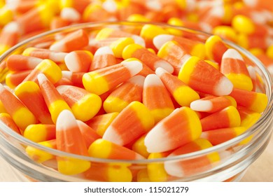 Halloween Striped Candy Corn Against Background Stock Photo 115021357 ...