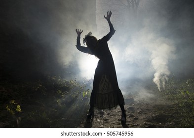 Halloween.Dance Of The Witches In The Smoke.