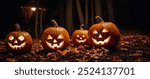 Halloweens Pumpkins banners, enjoy your halloween party with these background on your parties 