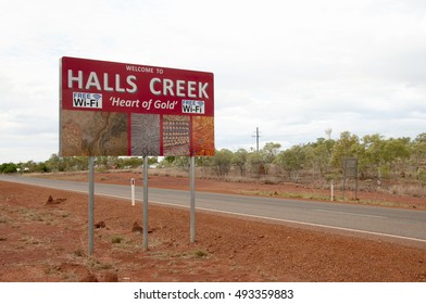 Halls Creek Welcome Sign - Australia