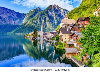 Hallstatt, Autriche. Village de montagne dans les Alpes autrichiennes.